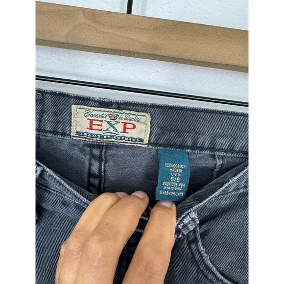 Vintage Express EXP High Rise Tapered Jeans Gray Wash Size 5/6 Made in USA - Picture 5 of 8